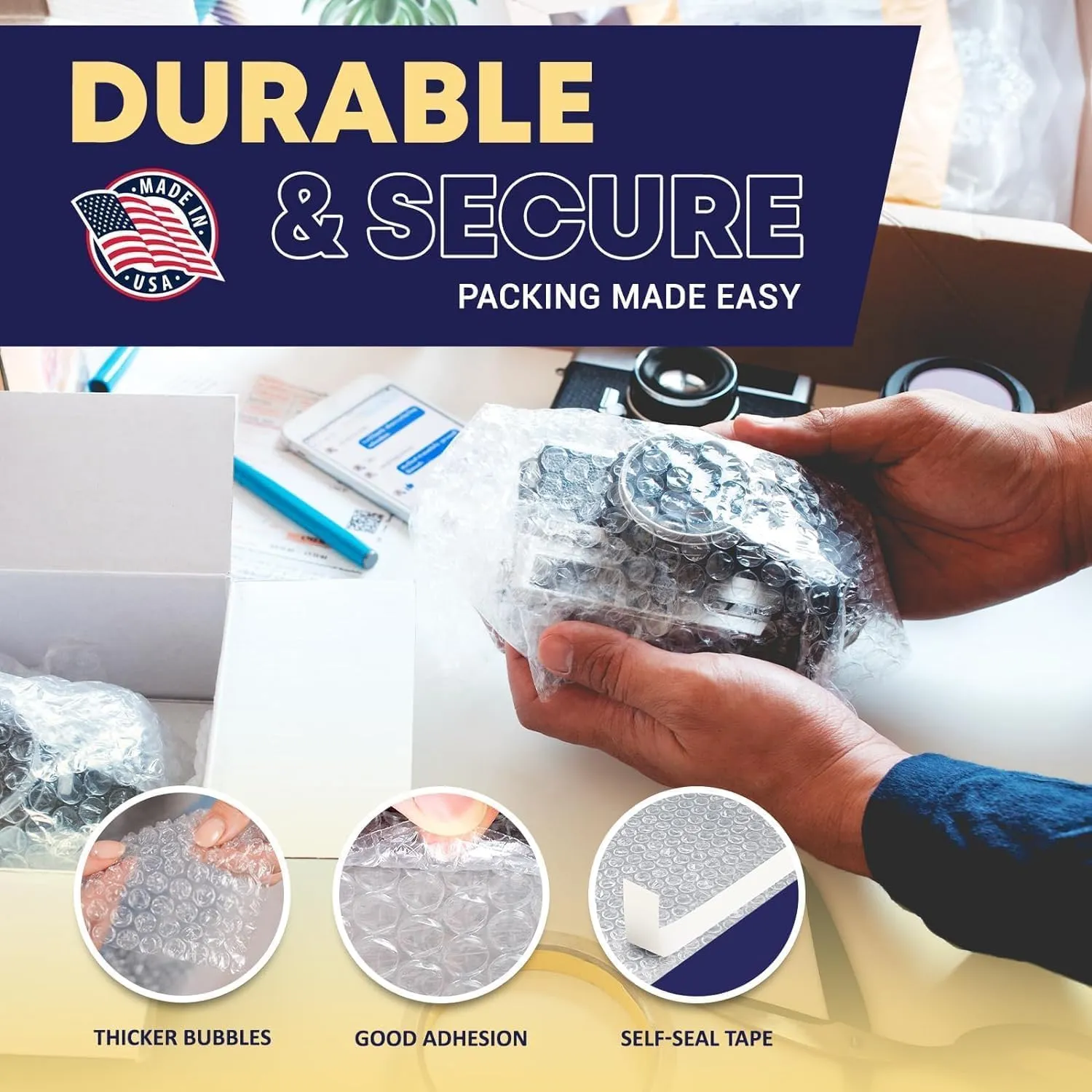 100 Pcs Clear bubble out Bags, 18x23 Bubble pouches, Self-Sealing clear bubble mailer Bubble bags for Shipping, Packing, Storage, Moving, Bubble Cushioning Wrap Bags