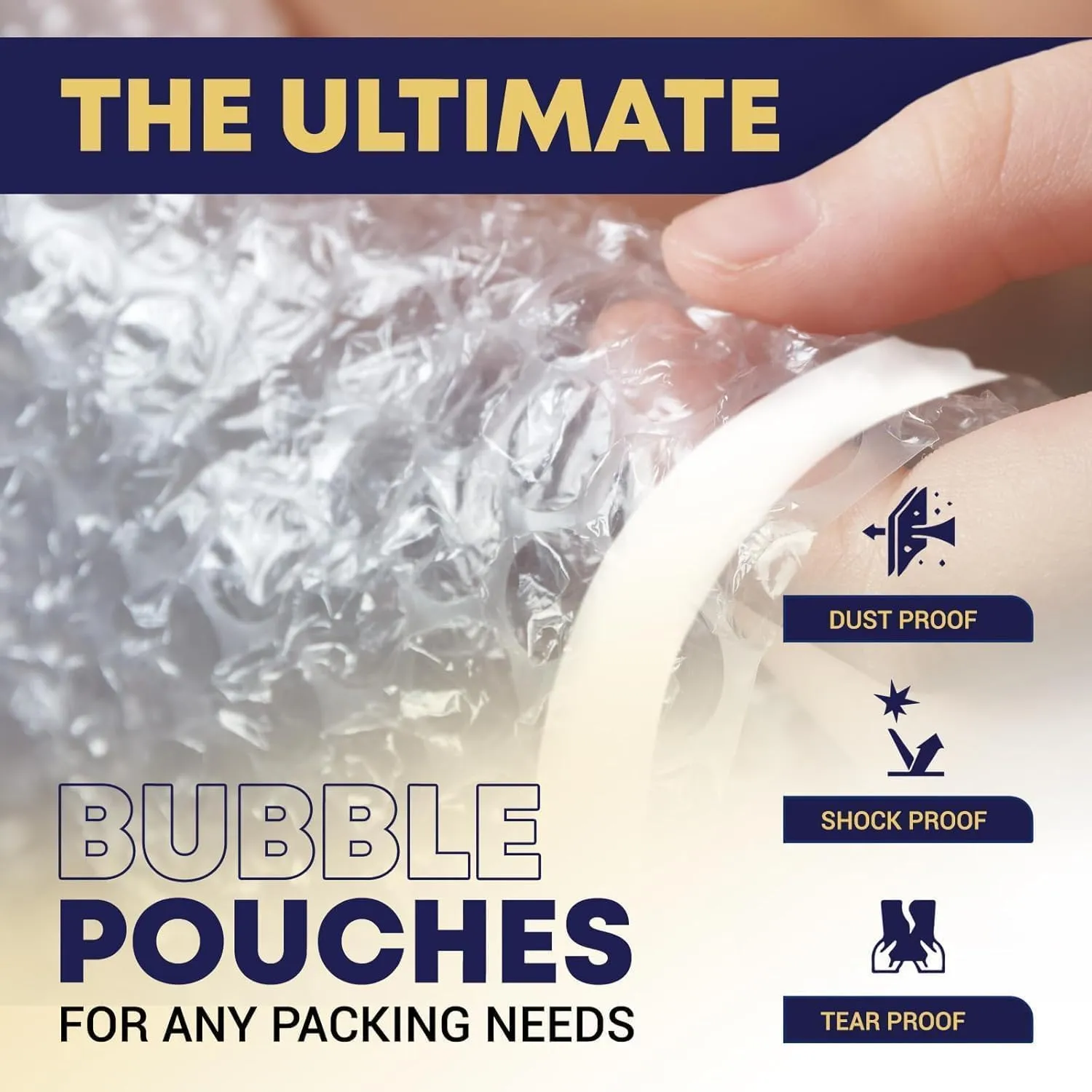 100 Pcs Clear bubble out Bags, 18x23 Bubble pouches, Self-Sealing clear bubble mailer Bubble bags for Shipping, Packing, Storage, Moving, Bubble Cushioning Wrap Bags