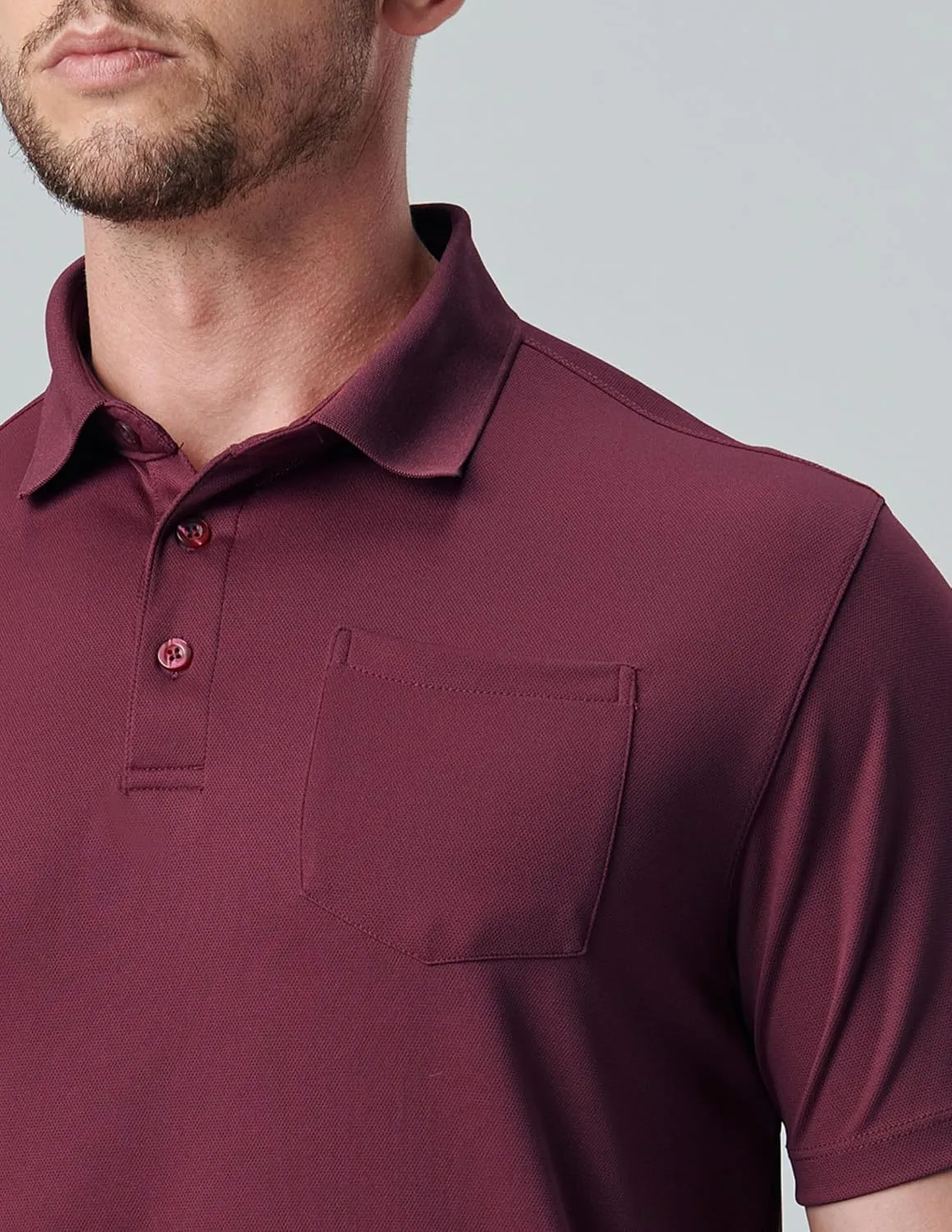 3-Pack Mens Golf Shirt Performance Sport Short Sleeve Moisture Wicking Dry Fit Golf Polo Active Shirts for Men