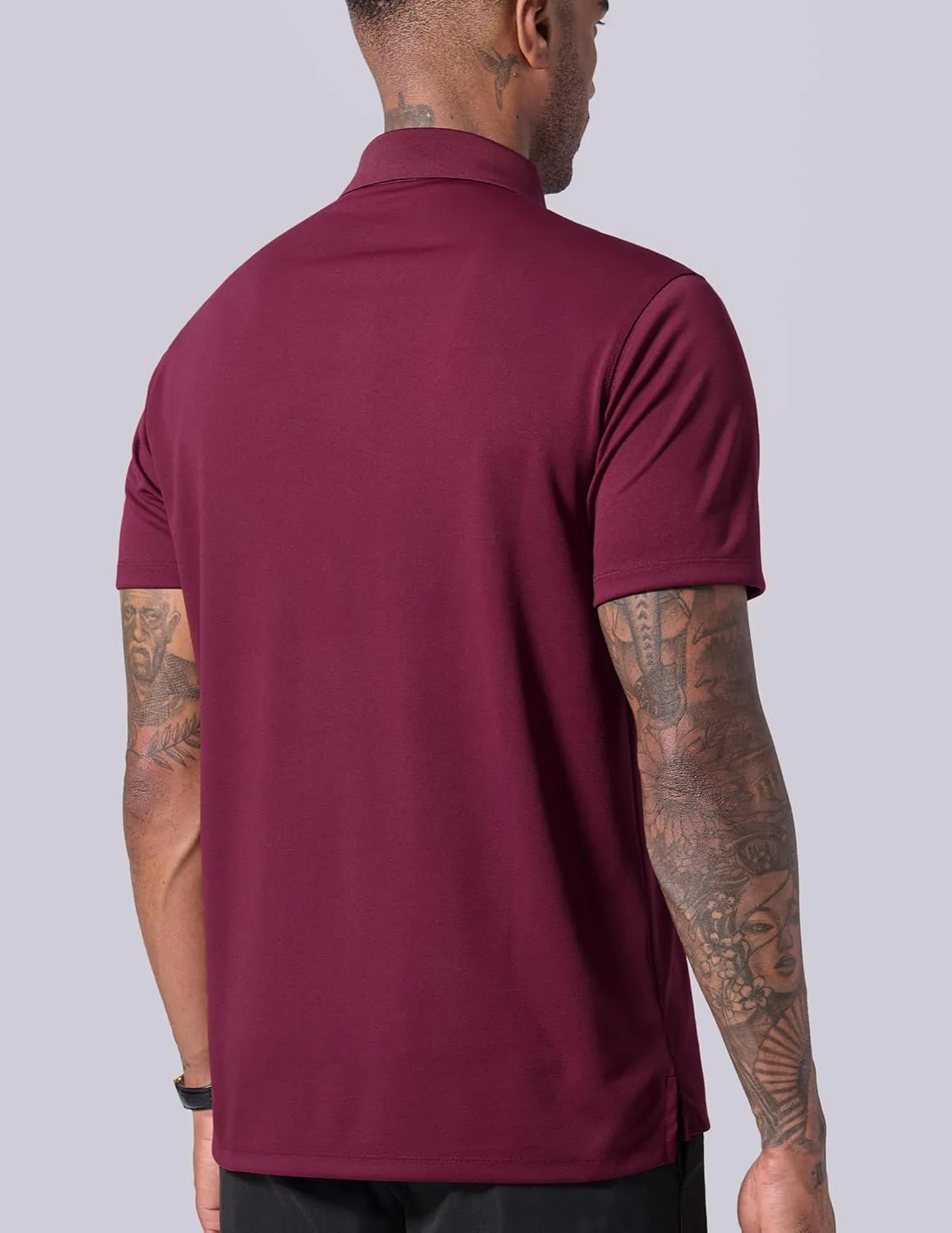 3-Pack Mens Golf Shirt Performance Sport Short Sleeve Moisture Wicking Dry Fit Golf Polo Active Shirts for Men