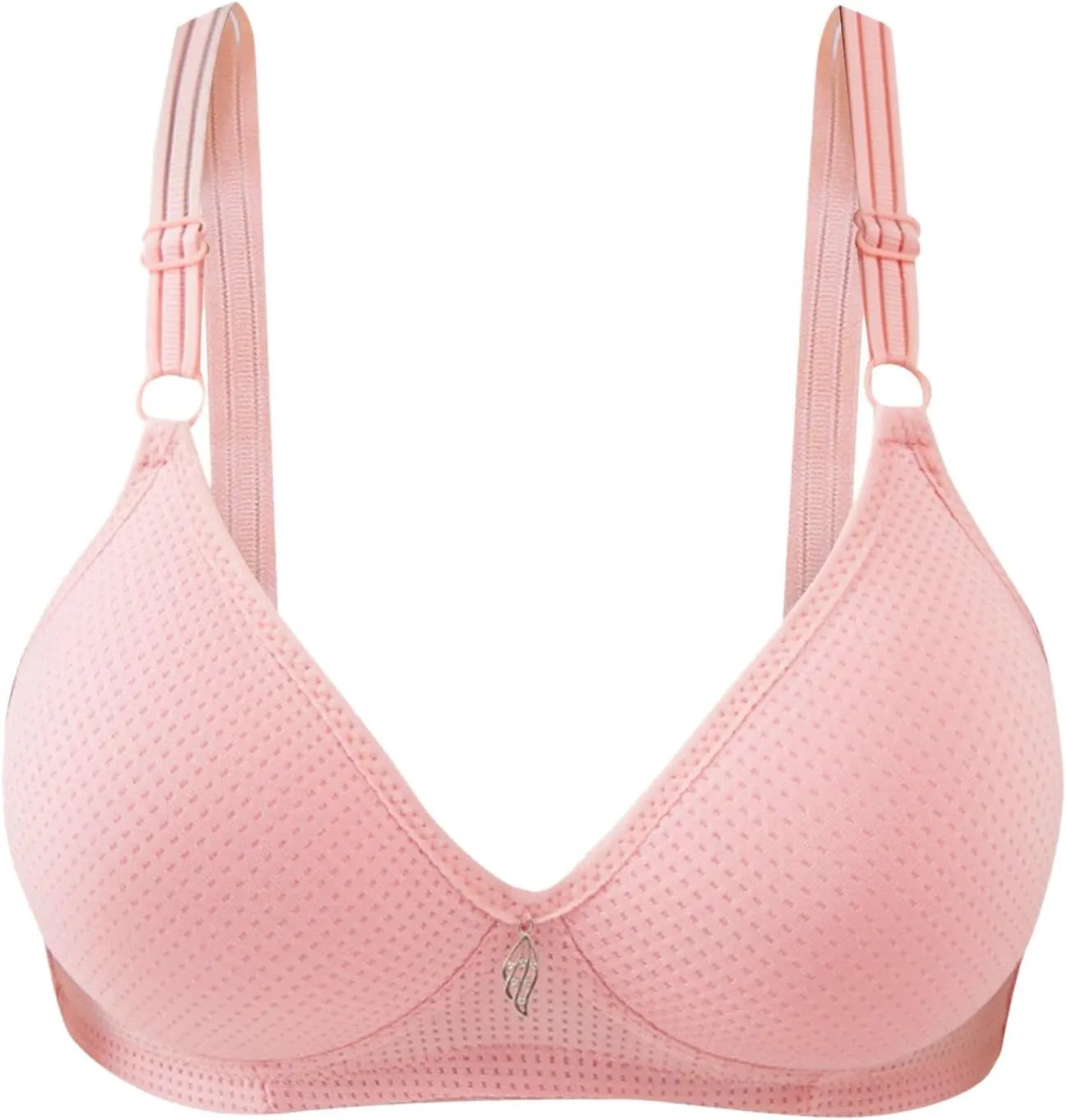3Pcs Bras for Women Full Coverage Front Side Buckle Lace Edge Casual Push Up Bras Casual Seamless Gathering Bralettes