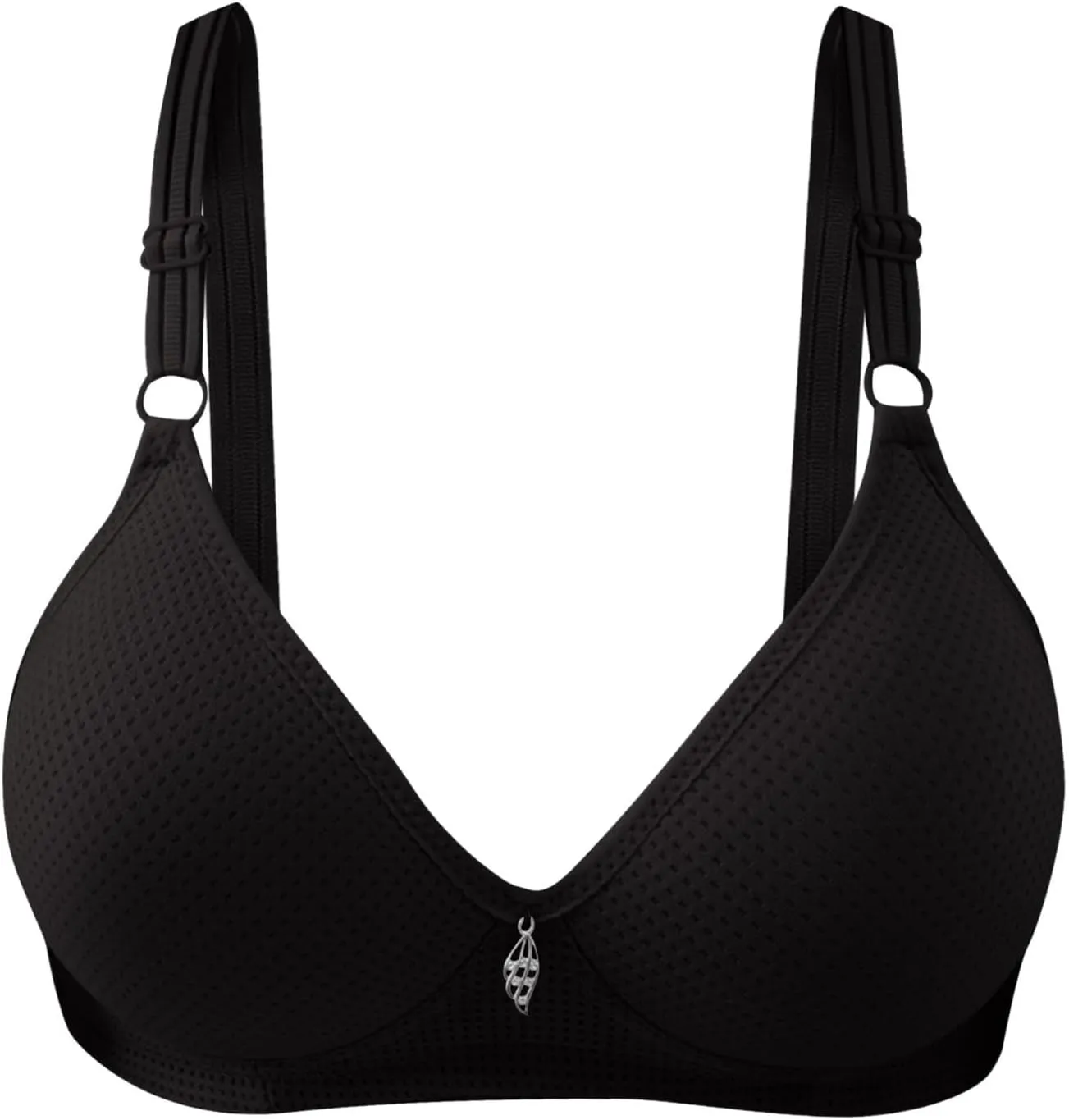 3Pcs Bras for Women Full Coverage Front Side Buckle Lace Edge Casual Push Up Bras Casual Seamless Gathering Bralettes