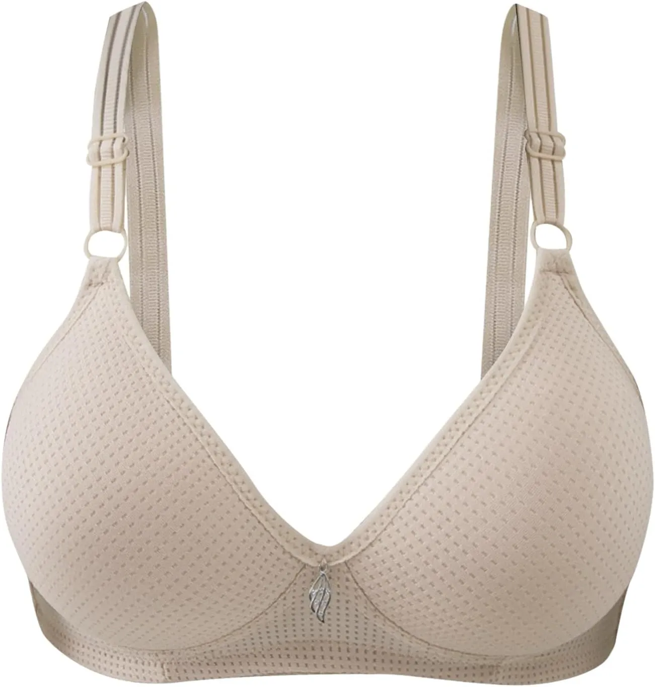3Pcs Bras for Women Full Coverage Front Side Buckle Lace Edge Casual Push Up Bras Casual Seamless Gathering Bralettes