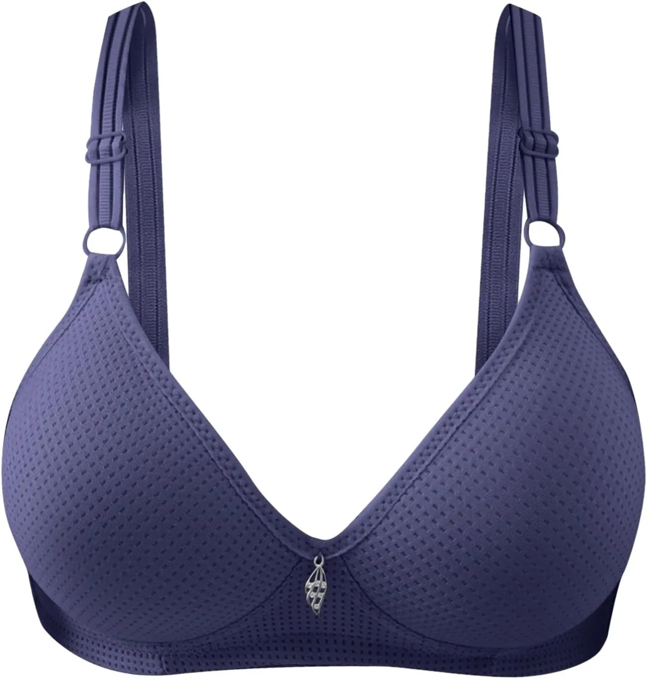 3Pcs Bras for Women Full Coverage Front Side Buckle Lace Edge Casual Push Up Bras Casual Seamless Gathering Bralettes