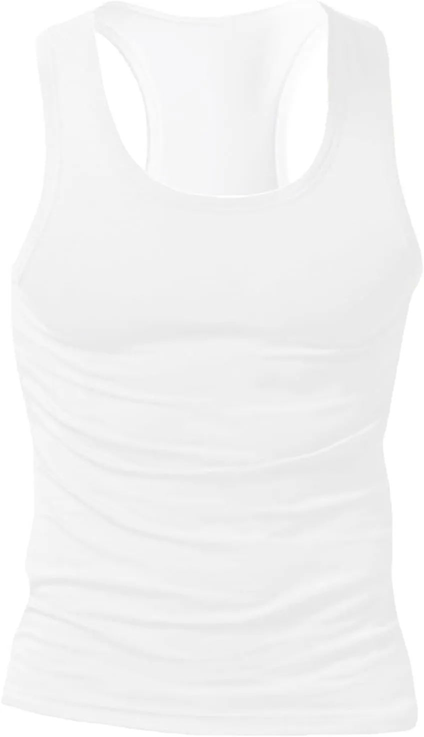 4 Pack Men's Athletic Compression Shirts Sleeveless Workout Slimming Tank Tops Sports Base Layer Running Basketball