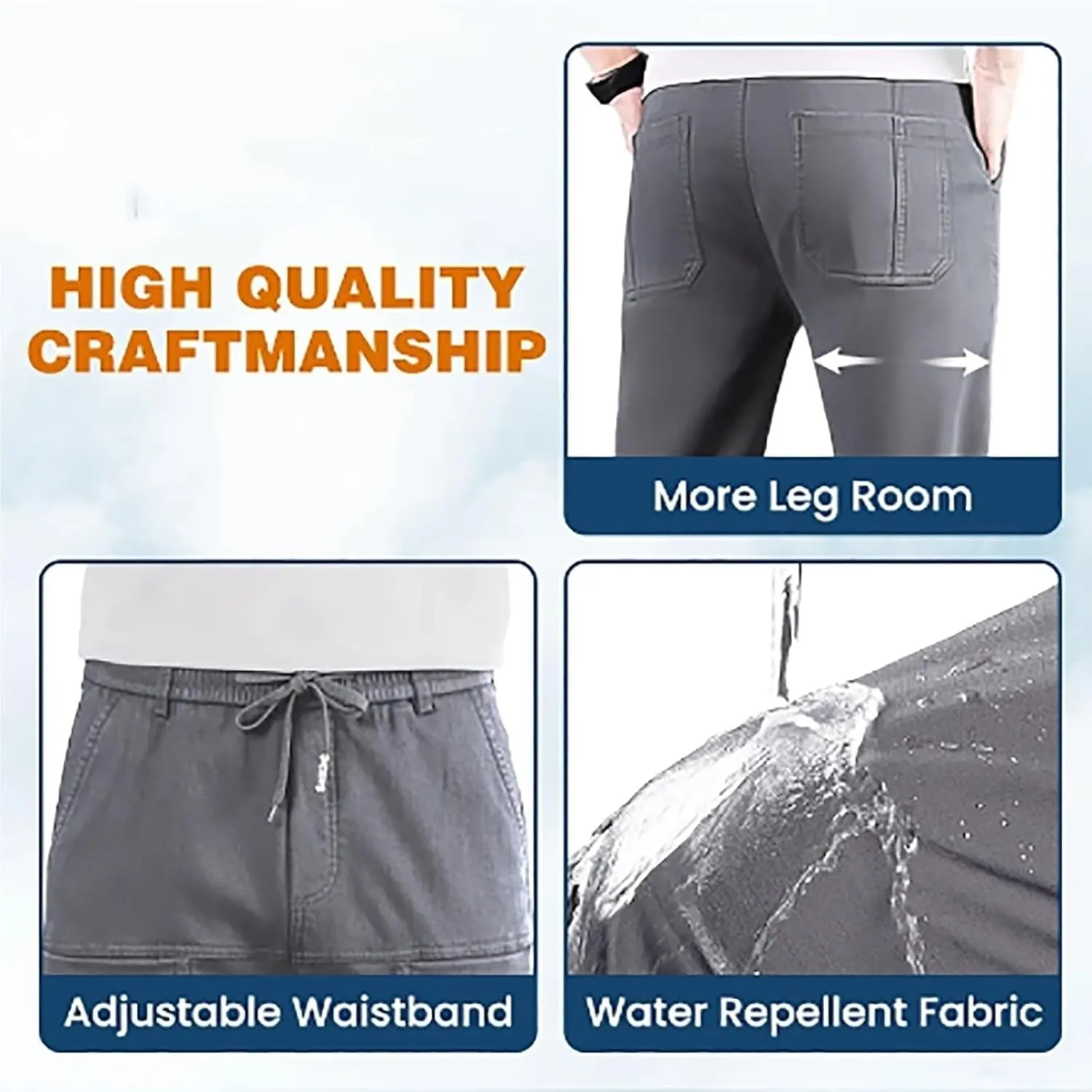 Acegents Cargo Pants, Acegents Multipants - High Stretch Multi-Pocket Mens Cargo Pants, Stretch Pants