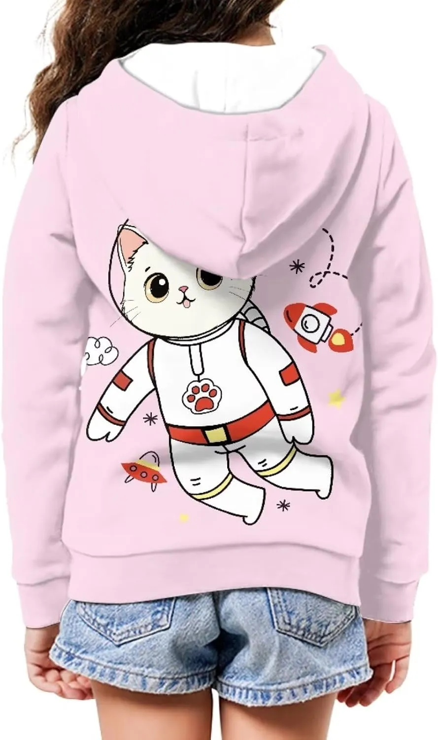 AFPANQZ Unisex Kids Zipper Up Hoodies Long-Sleeve Hoodie Sweatshirts Activewear Full Zipper Hoodies Thin Coat S-XL