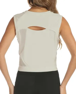 ARRIVE GUIDE Crop Tops Athletic Shirts for Women Yoga Top Running Gym Workout Tank Shirt