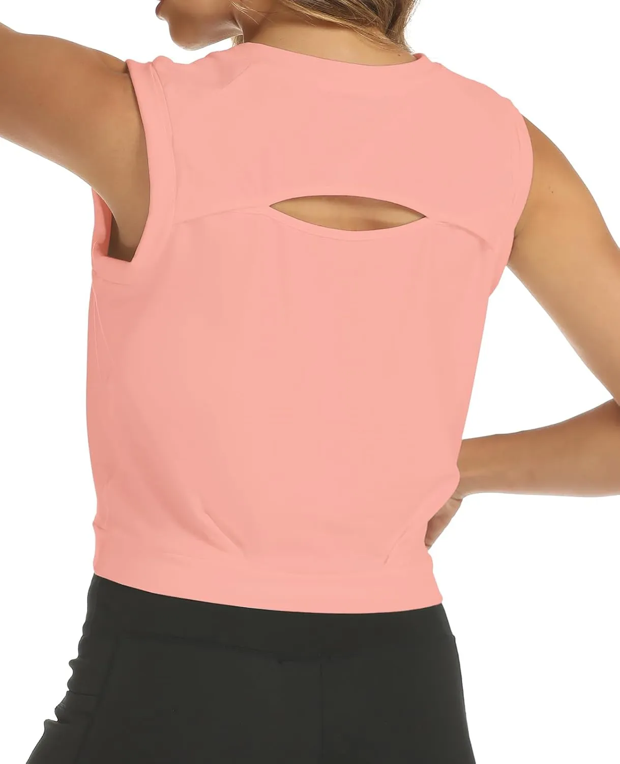 ARRIVE GUIDE Crop Tops Athletic Shirts for Women Yoga Top Running Gym Workout Tank Shirt