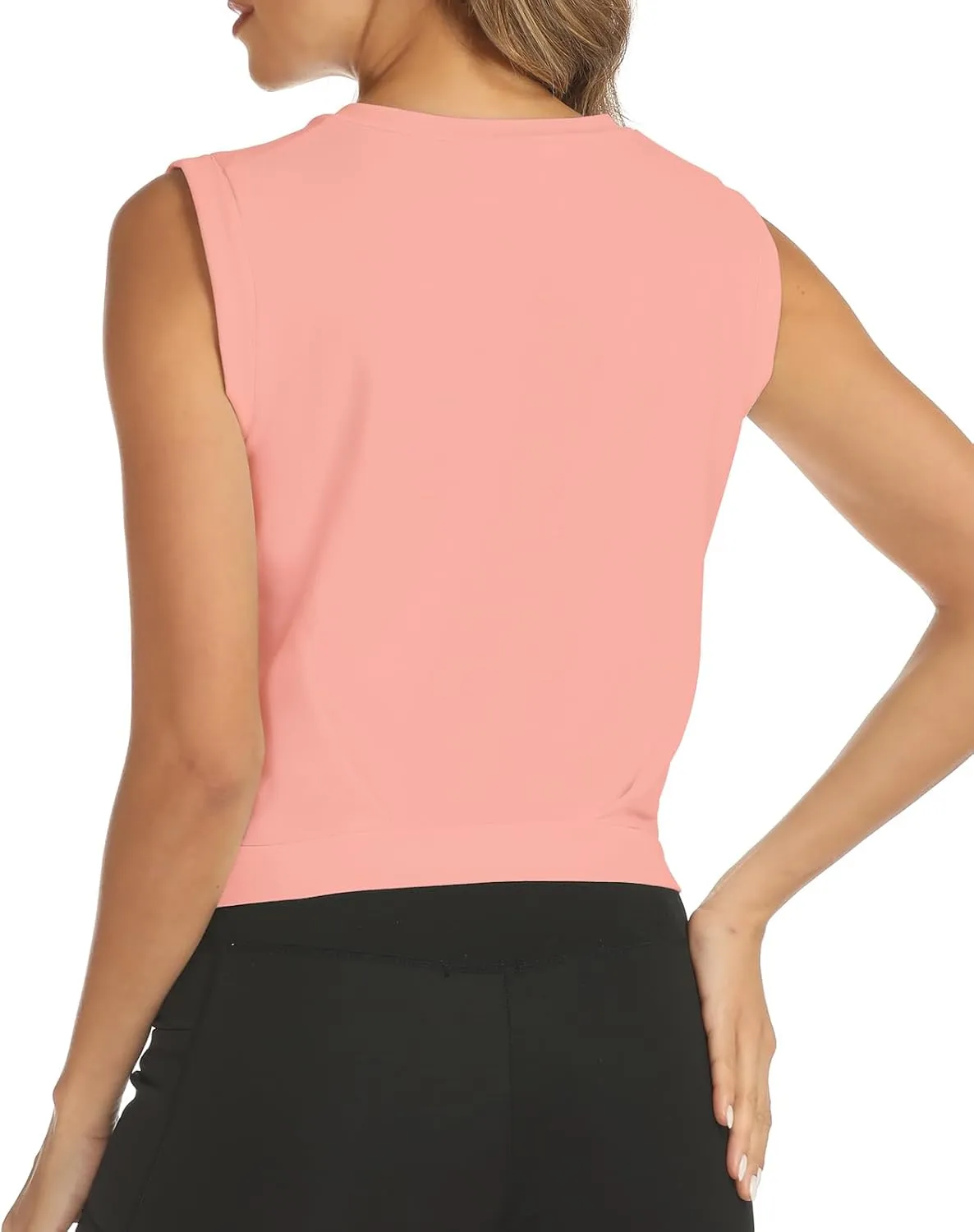 ARRIVE GUIDE Crop Tops Athletic Shirts for Women Yoga Top Running Gym Workout Tank Shirt