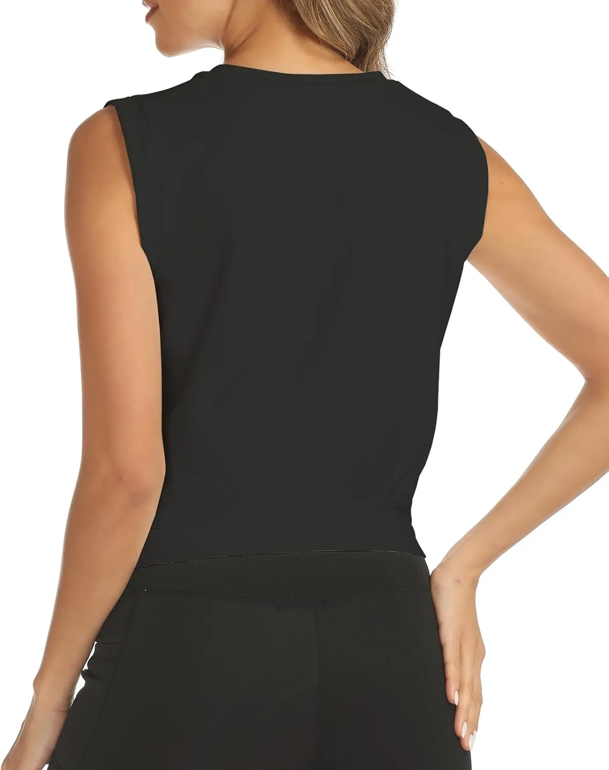 ARRIVE GUIDE Crop Tops Athletic Shirts for Women Yoga Top Running Gym Workout Tank Shirt