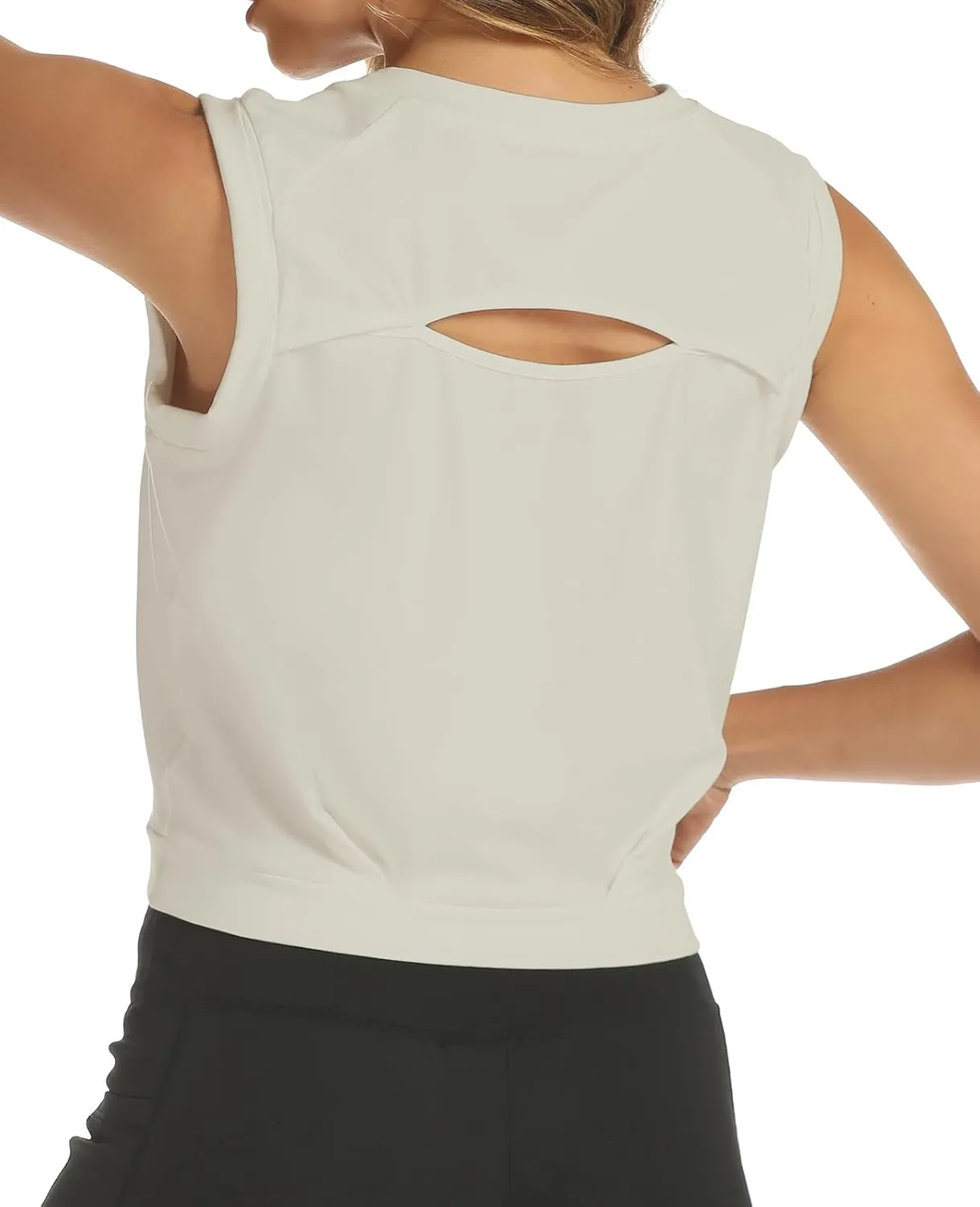 ARRIVE GUIDE Crop Tops Athletic Shirts for Women Yoga Top Running Gym Workout Tank Shirt