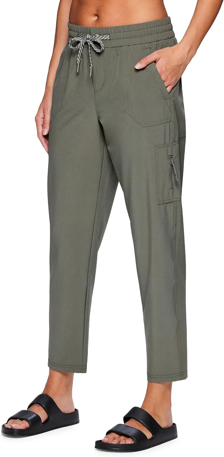 Avalanche Women's Everyday Hiking Quick Dry Woven Ripstop Ankle Pant with Pocket