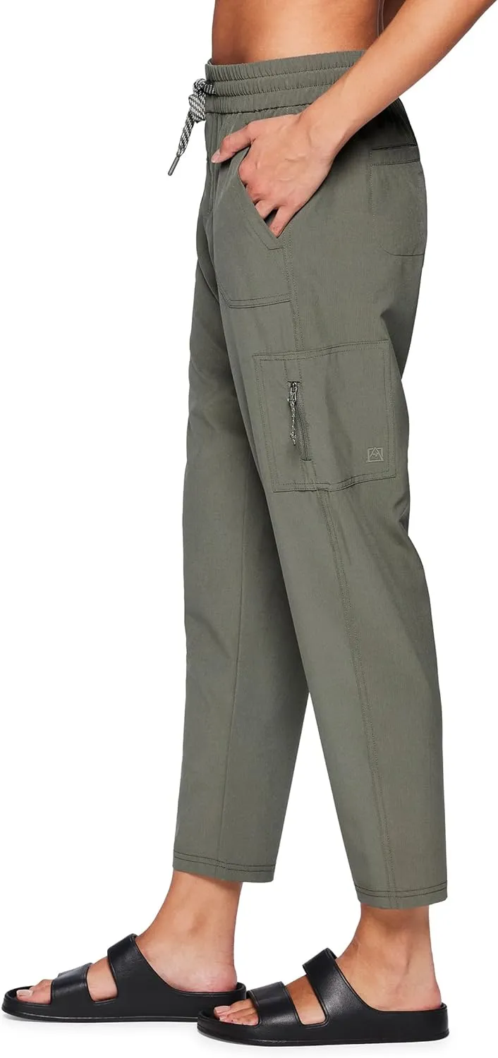 Avalanche Women's Everyday Hiking Quick Dry Woven Ripstop Ankle Pant with Pocket