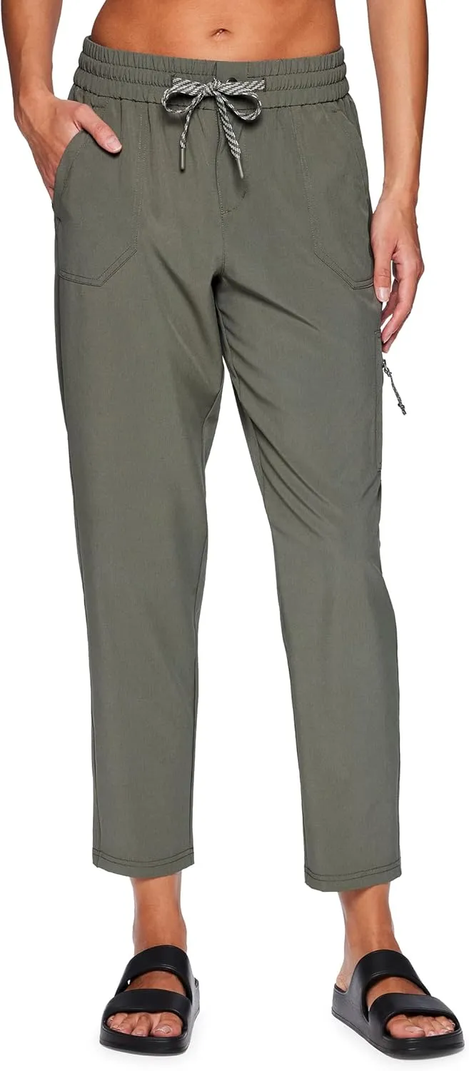 Avalanche Women's Everyday Hiking Quick Dry Woven Ripstop Ankle Pant with Pocket