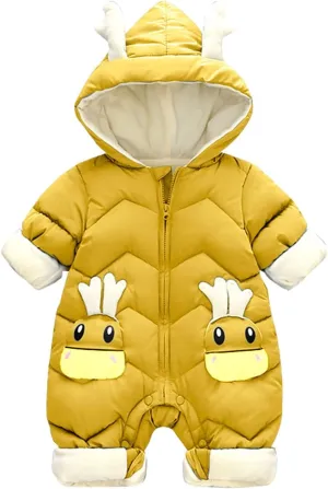 Baby Clothes Newborn Boys Girls Snowsuit Winter Warm Coats Jacket Infant Hooded Jumpsuit Bodysuits