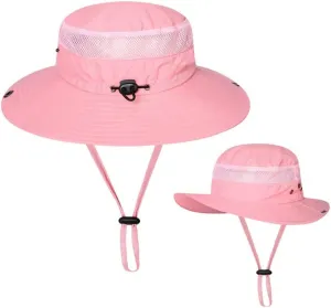 BaronHong Outdoor Mesh Sun Hat 3" Wide Brim UV Sun Protection Hat Fishing Hiking Hat