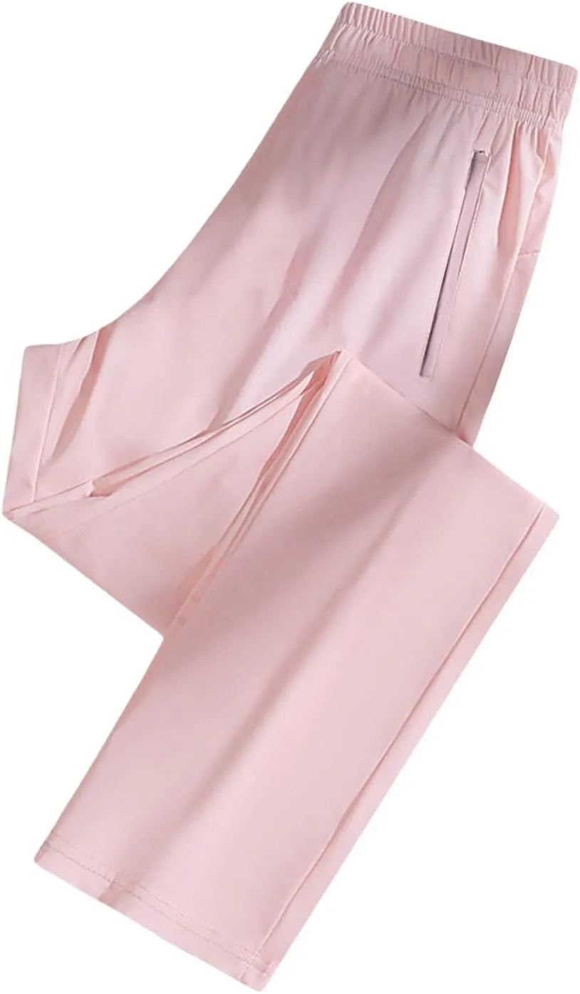 Beeswan Pants for Women Over 50,Stretch Active - Women's Ultra Stretch Quick Drying Breathable Straight Leg Pants