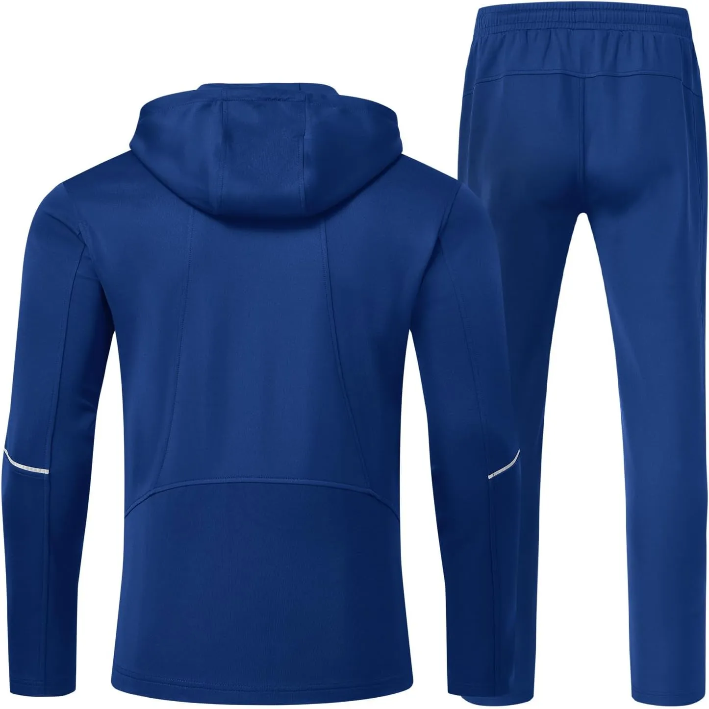 BGOWATU Men's Tracksuits Set Full Zip Jacket Hoodie Sweatsuit Running Sport Pants Outfits for Men with Zipper Pockets