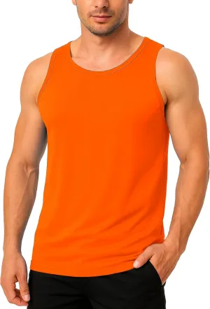 Boladeci Men's Tank Top Workout Athletic Quick Dry Lightweight Summer Beach Gym UPF 50  Sun Protection Sleeveless Shirts