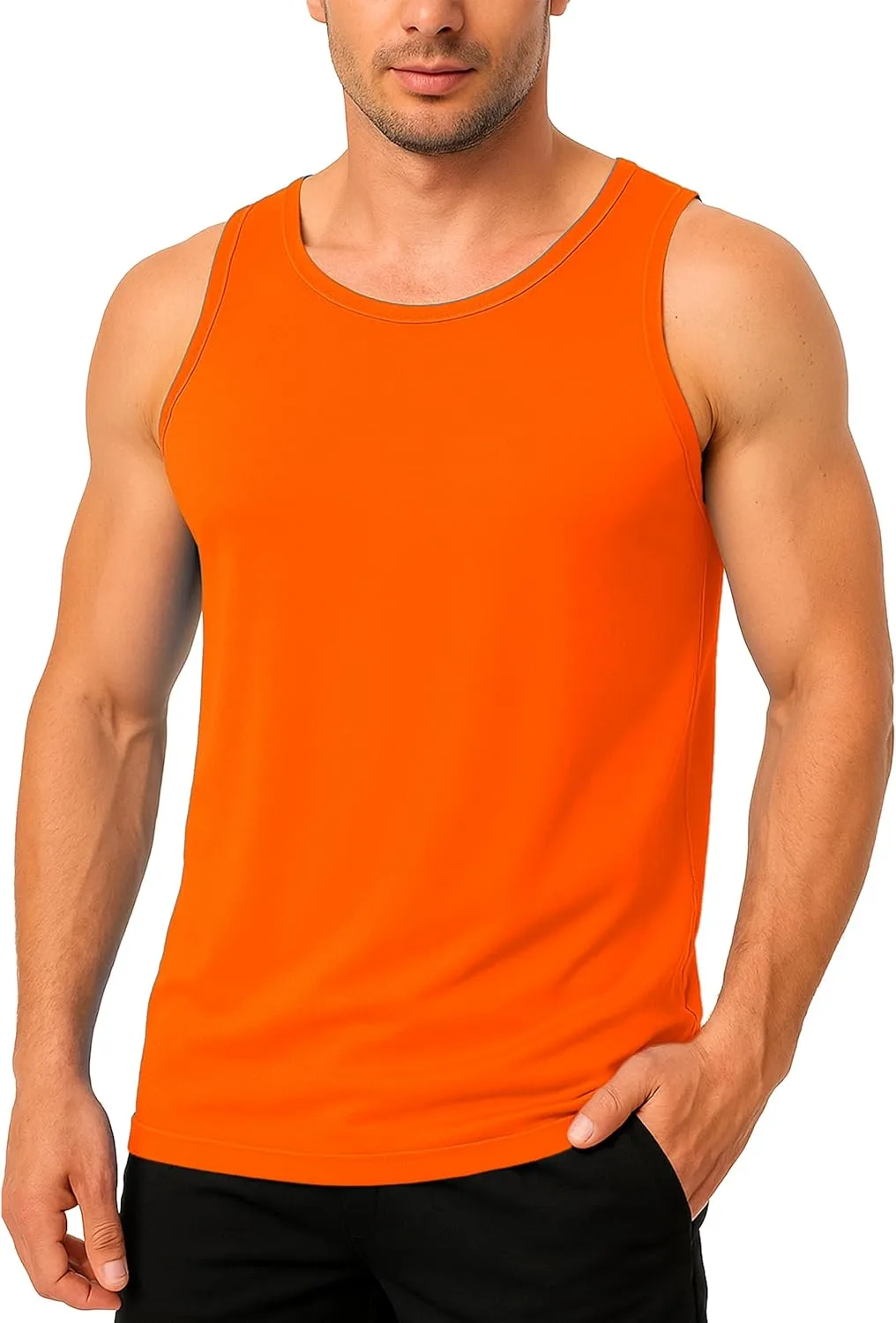 Boladeci Men's Tank Top Workout Athletic Quick Dry Lightweight Summer Beach Gym UPF 50  Sun Protection Sleeveless Shirts
