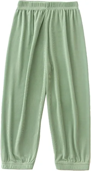Boys Girls Harem Pants Baggy Sweatpants for Kids Elastic Waist Joggers Cotton Wide Leg 𝐋ounge Pants Summer Clothes