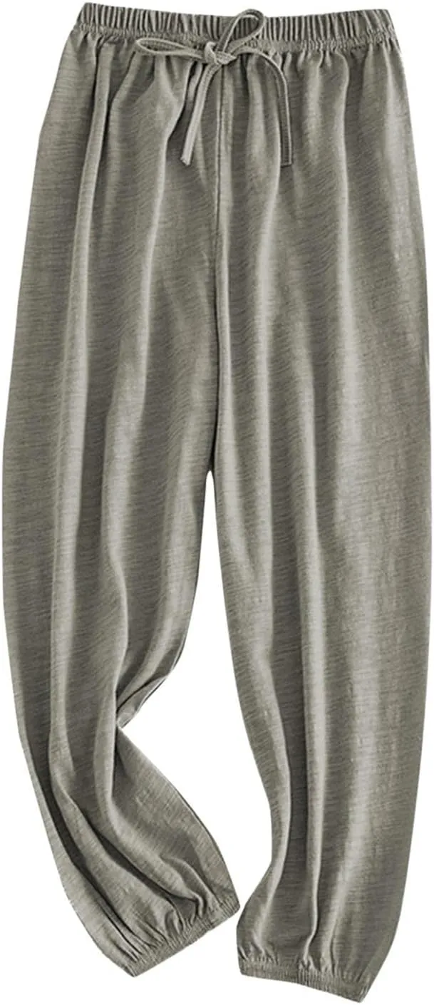 Boys Girls Long Bloomers Cotton Harem Pants for Kids High Elastic Waist Jogger Pants Summer 𝐋ounge Trousers Clothes
