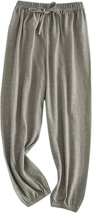 Boys Girls Long Bloomers Cotton Harem Pants for Kids High Elastic Waist Jogger Pants Summer 𝐋ounge Trousers Clothes