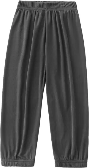 Boys Girls Wide Leg Pants Baggy Sweatpants for Kids 𝐋ounge Pants Elastic Waist Joggers Harem Pants Sport Dance Trousers