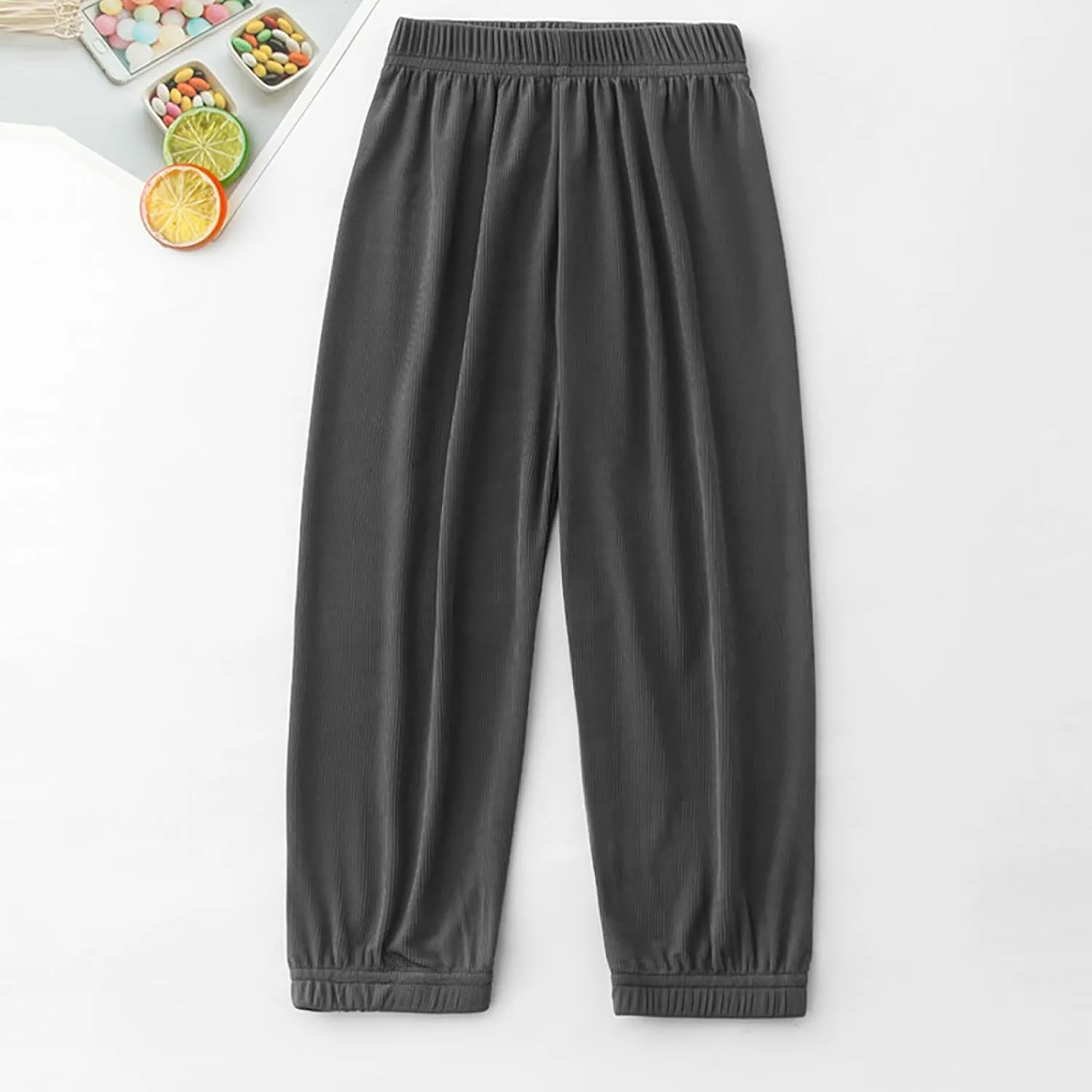 Boys Girls Wide Leg Pants Baggy Sweatpants for Kids 𝐋ounge Pants Elastic Waist Joggers Harem Pants Sport Dance Trousers