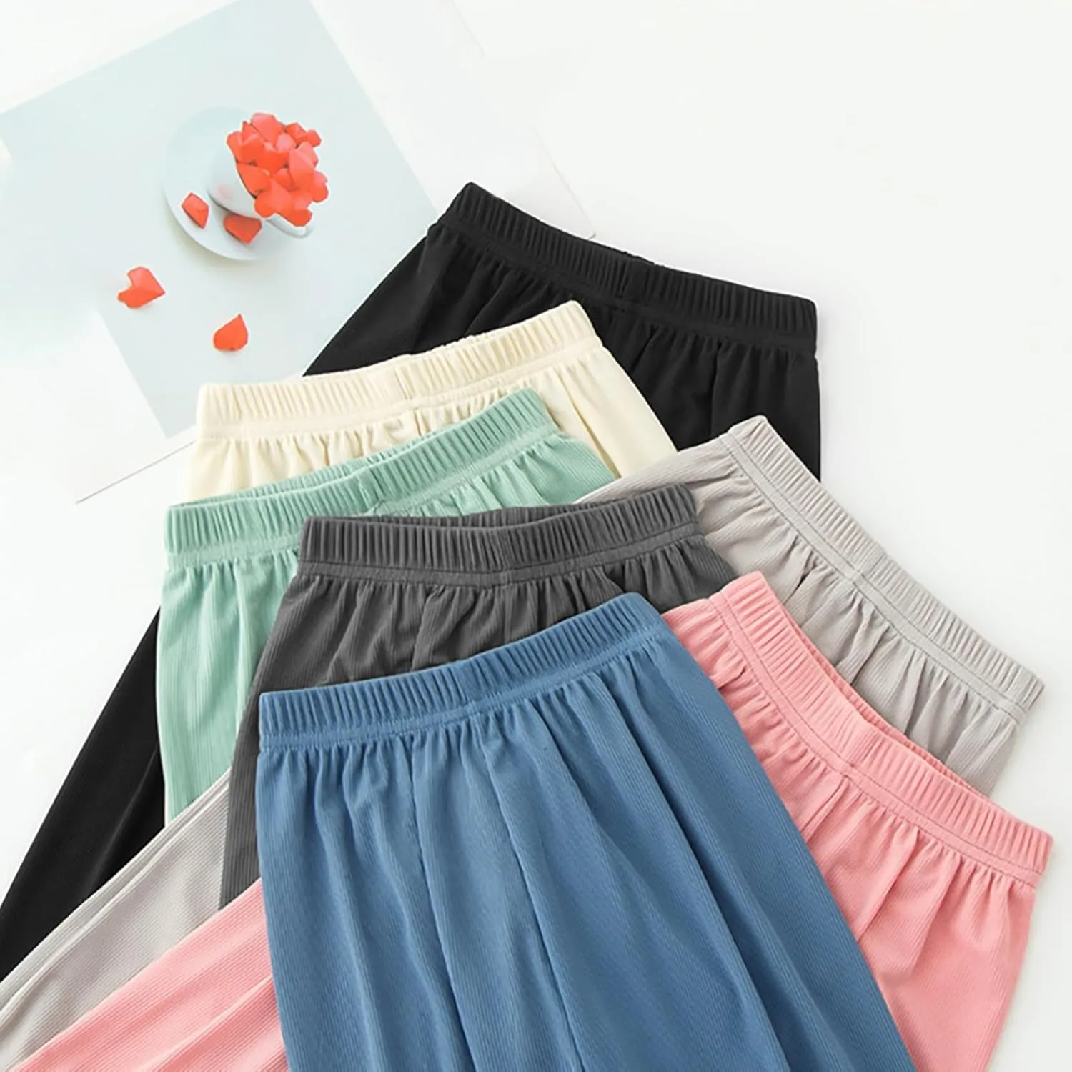 Boys Girls Wide Leg Pants Baggy Sweatpants for Kids 𝐋ounge Pants Elastic Waist Joggers Harem Pants Sport Dance Trousers