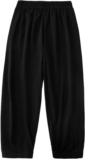 Boys Girls Wide Leg Pants Elastic Waist Pull On Joggers Baggy Sweatpants for Kids Sport Dance Trousers Harem Pants