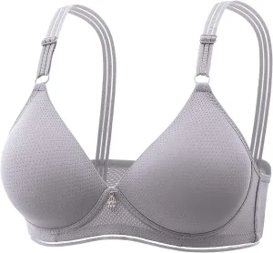 Bras for Older Women, 2025 New Wirefree Bra Stretchable Straps Bras Push Up Bra No Underwire Plus Size Bra