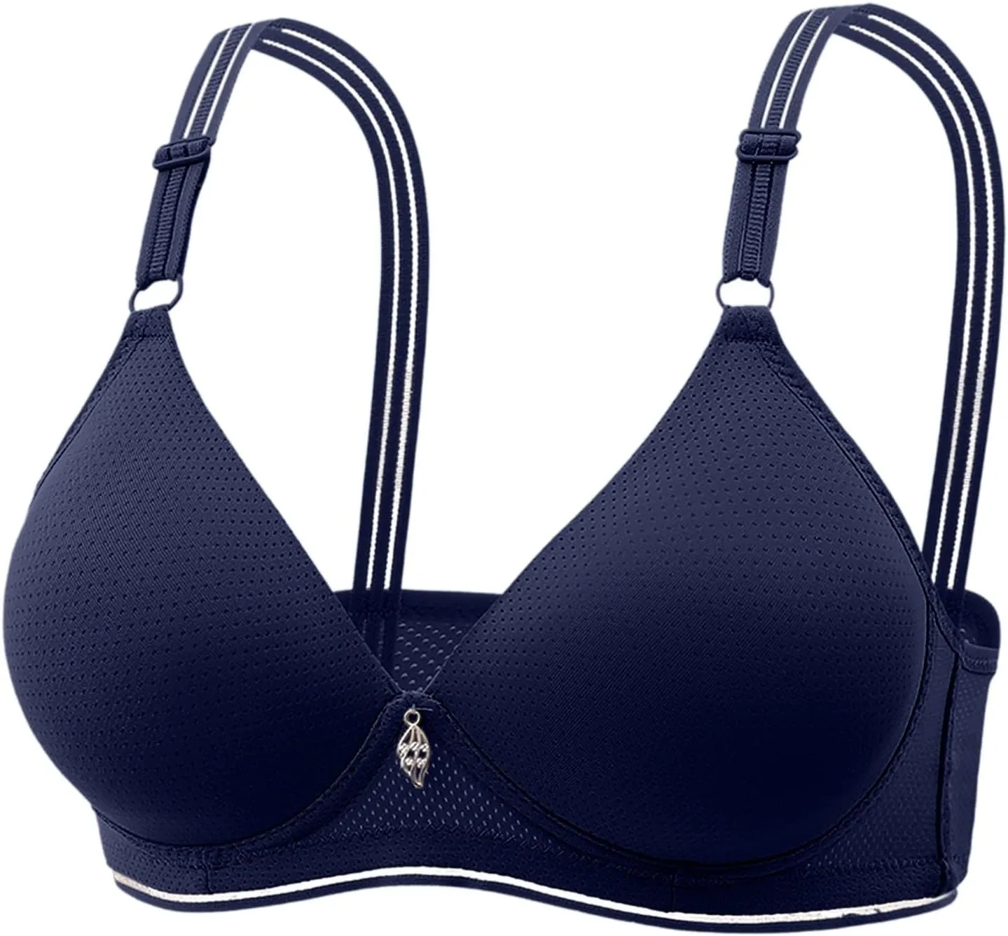 Bras for Older Women, 2025 New Wirefree Bra Stretchable Straps Bras Push Up Bra No Underwire Plus Size Bra