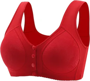 Bras for Women, Charm Front Closure Bras for Women, Comfortable No Underwire Bra Breathable Bra for Women