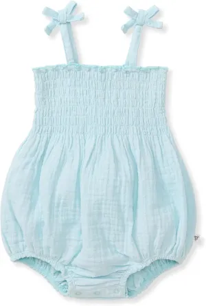 Burt's Bees Baby Baby Girls Romper, 100% Organic Cotton One-piece Bubble Shortall and Layette Set Girl Outfit