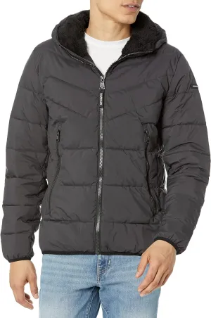 Calvin Klein Men's Snap Front Puffer Jacket