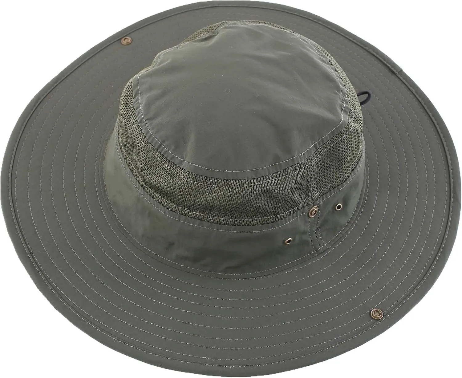 Connectyle Wide Brim Sun Hat for Men Breathable Cowboy Boonie Hat UPF 50  Sun Protection Bucket Hat for Fishing Hiking