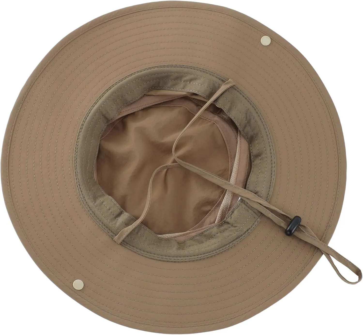 Connectyle Wide Brim Sun Hat for Men Breathable Cowboy Boonie Hat UPF 50  Sun Protection Bucket Hat for Fishing Hiking