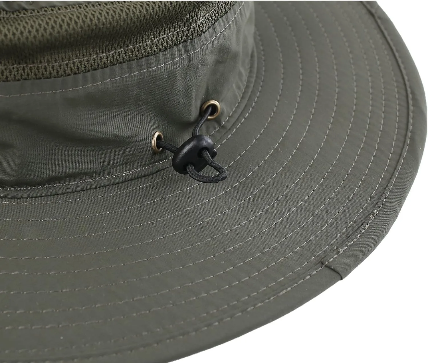 Connectyle Wide Brim Sun Hat for Men Breathable Cowboy Boonie Hat UPF 50  Sun Protection Bucket Hat for Fishing Hiking