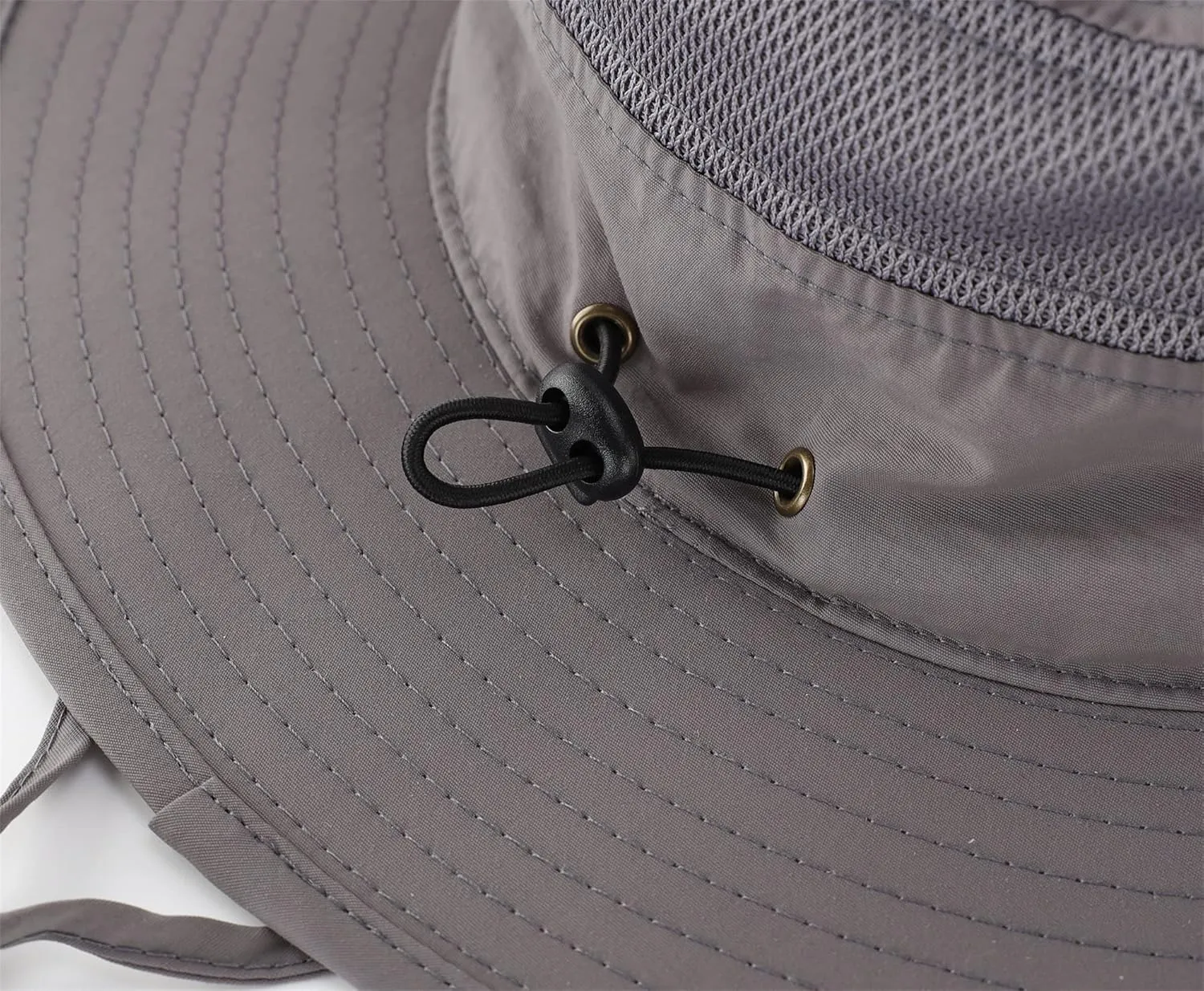 Connectyle Wide Brim Sun Hat for Men Breathable Cowboy Boonie Hat UPF 50  Sun Protection Bucket Hat for Fishing Hiking