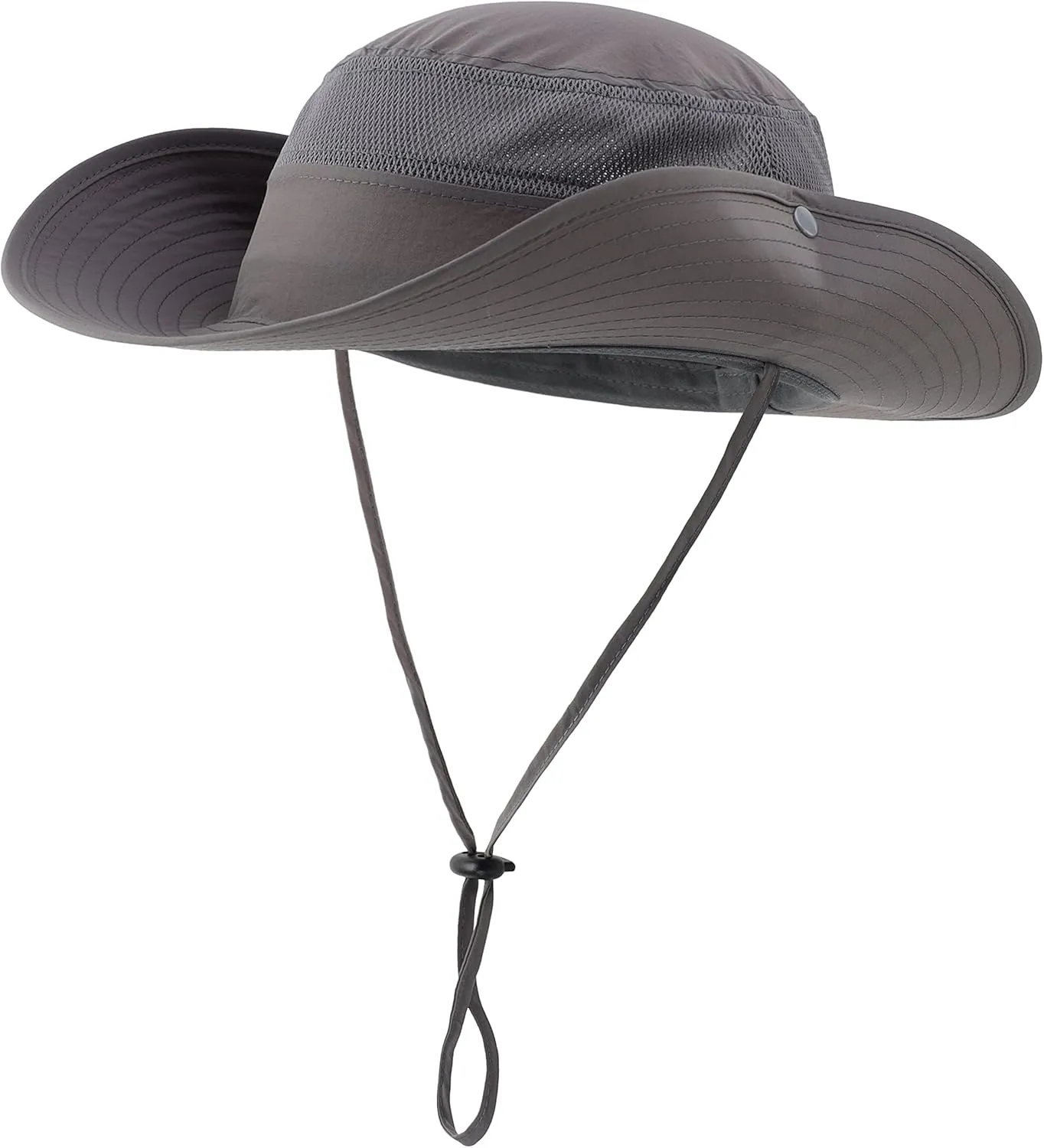 Connectyle Wide Brim Sun Hat for Men Breathable Cowboy Boonie Hat UPF 50  Sun Protection Bucket Hat for Fishing Hiking