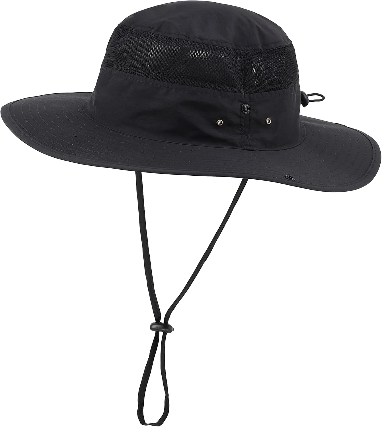 Connectyle Wide Brim Sun Hat for Men Breathable Cowboy Boonie Hat UPF 50  Sun Protection Bucket Hat for Fishing Hiking