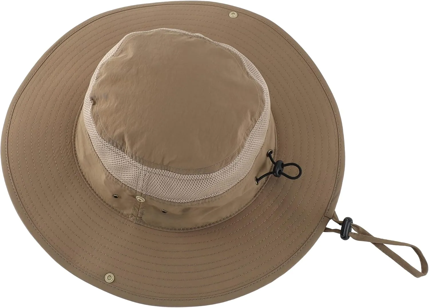Connectyle Wide Brim Sun Hat for Men Breathable Cowboy Boonie Hat UPF 50  Sun Protection Bucket Hat for Fishing Hiking