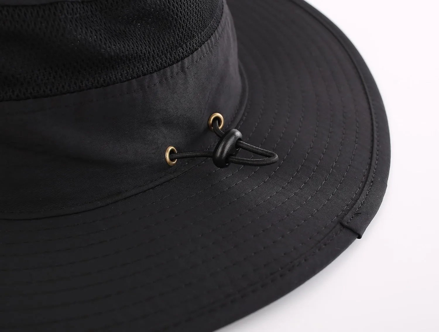 Connectyle Wide Brim Sun Hat for Men Breathable Cowboy Boonie Hat UPF 50  Sun Protection Bucket Hat for Fishing Hiking