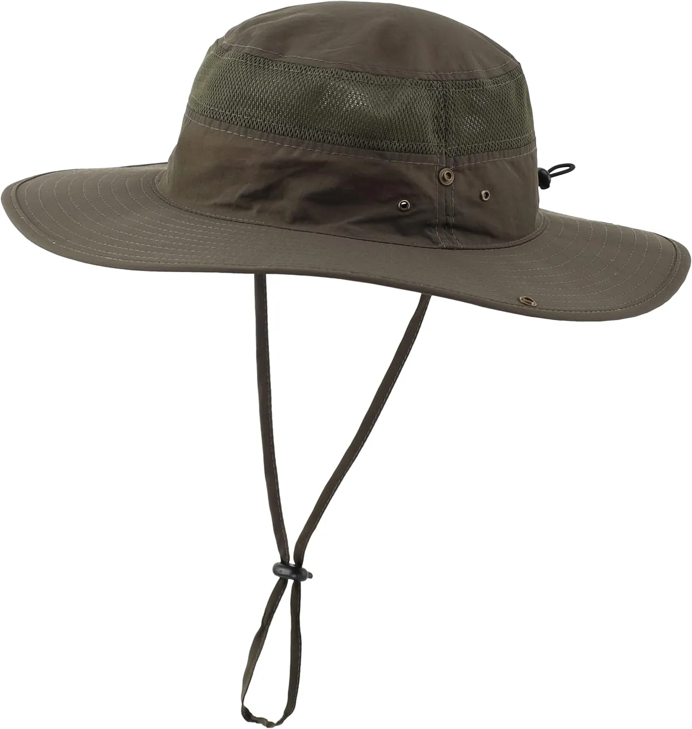 Connectyle Wide Brim Sun Hat for Men Breathable Cowboy Boonie Hat UPF 50  Sun Protection Bucket Hat for Fishing Hiking