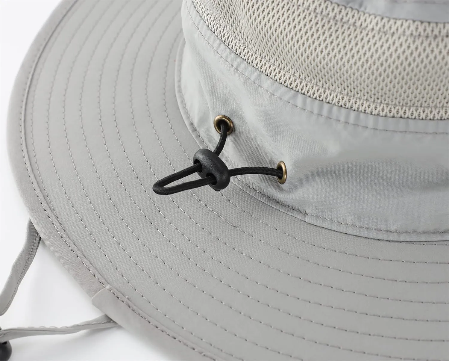 Connectyle Wide Brim Sun Hat for Men Breathable Cowboy Boonie Hat UPF 50  Sun Protection Bucket Hat for Fishing Hiking