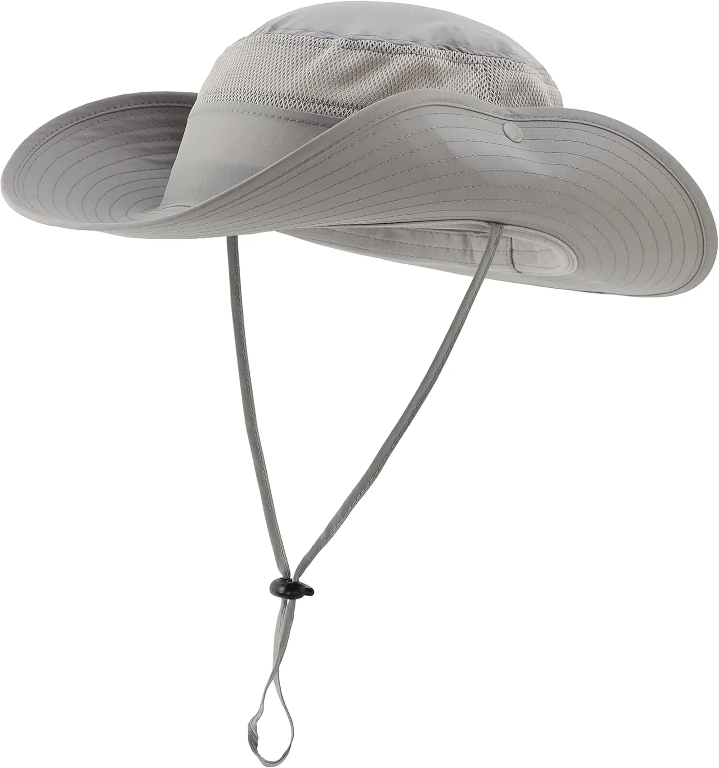 Connectyle Wide Brim Sun Hat for Men Breathable Cowboy Boonie Hat UPF 50  Sun Protection Bucket Hat for Fishing Hiking