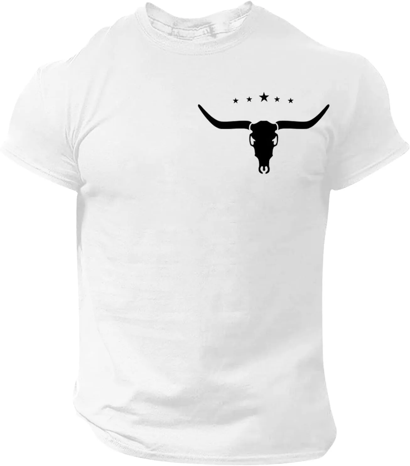 Crewneck Vintage T Shirts for Men Slim Fit Short Sleeve 2025 Trendy Summer Graphic Tees Hip Hop Hipster Streetwear