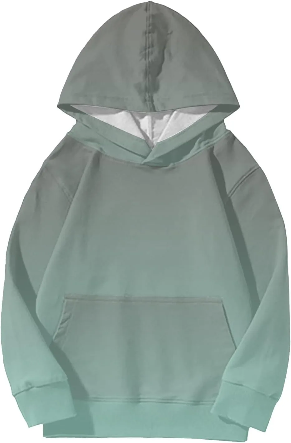 Cute Hoodies for Girls Oversized Long Sleeve Gradient Drawstring Hooded Sweatshirt Teen Girls Pullover Tops